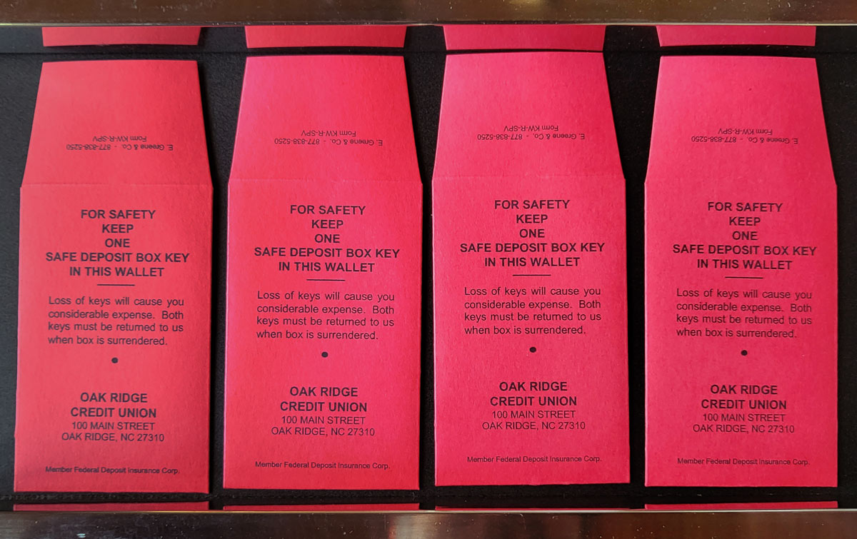 Vault Key Envelopes & Tamper Evident Key Envelopes Streamlining the